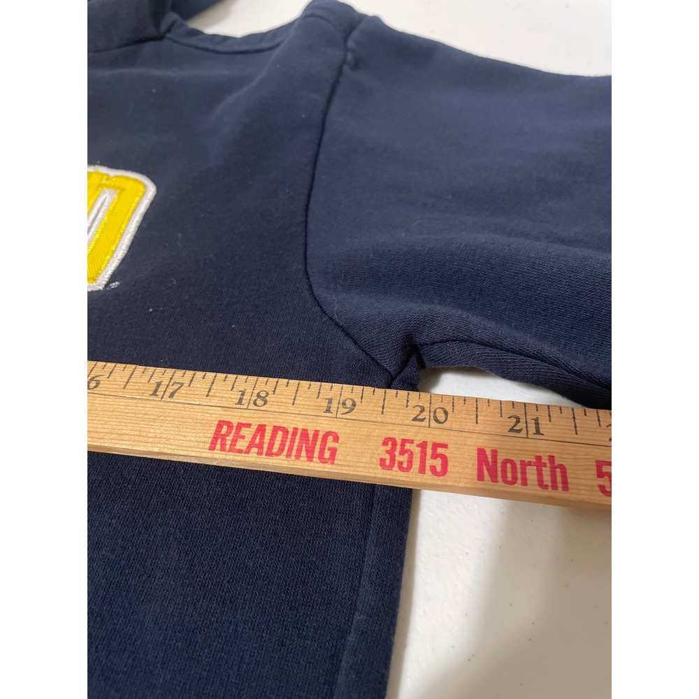 Knights Apparel Michigan Wolverines Hoodie Navy Blue Yellow Mens Small RN 104648 - Picture 4 of 9